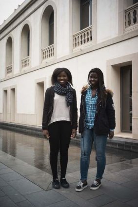 Good results: Sisters Kadi (left) and Fatoumata have both undergone reconstructive surgery.