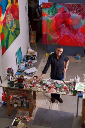 ''In Australia we're obsessed with this island paranoia, the idea of border protection'': Bulgari Art Award winning artist Jon Cattapan in his studio.