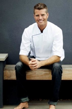 Paleo Pete: Joel Ferren of East St Kilda wishes Pete Evans luck on <i>My Kitchen Rules</i>.