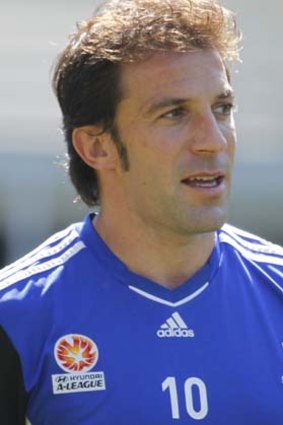 Star signing Alessandro Del Piero joins Sydney FC at their family day last week.