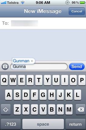 "Gunna", not "gunman" ... the auto-correct function on a student's phone caused a big fuss in the US.