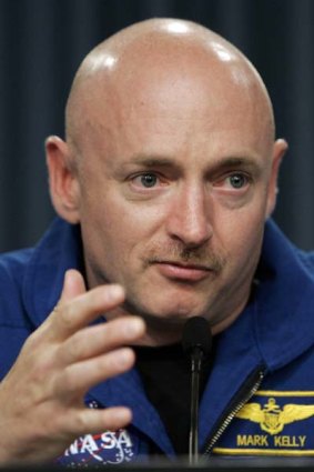 Space shuttle Discovery Mission Commander Mark Kelly in a file picture.