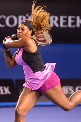 Serena Williams did not have it all her own way against Ashleigh Barty.