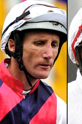 Damien Oliver, left, and Jimmy Cassidy.