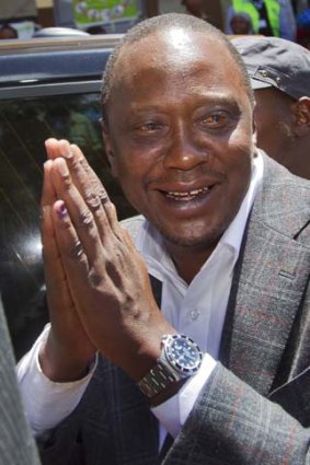 'Abnormal': Leading presidential candidate Uhuru Kenyatta has criticised the arrival of British troops.