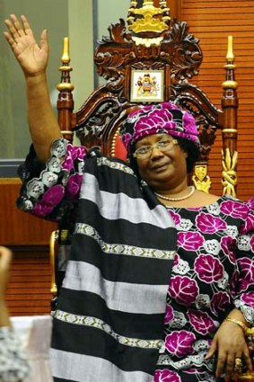 Snubbed: Malawi's President Joyce Banda.