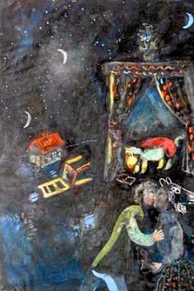 Marc Chagall's <I>Allegorical Scene</I>, one of the artworks previously confiscated from the Munich residence of Cornelius Gurlitt.