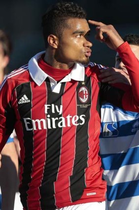Offended &#8230; AC Milan's Kevin-Prince Boateng stormed off the pitch following racist abuse.