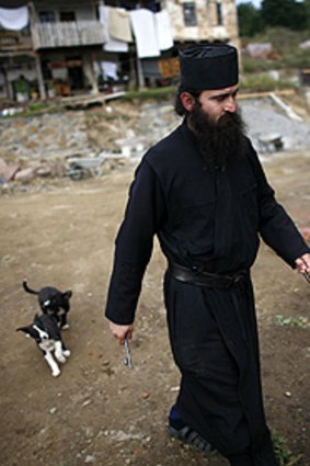 Hristo Mishkov, now known as Brother Nikanor, embraces his new life as a monk in Bulgaria.