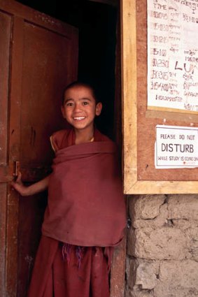 A young monk.