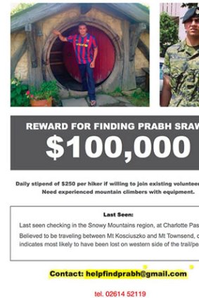 The reward for finding Prabh Srawn had increased to $100,000 at the height of the search - but this has since been withdrawn.