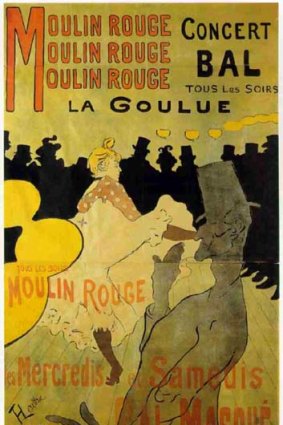 Poster boy &#8230; Toulouse-Lautrec artwork already in Canberra.