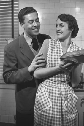 The old 1950s-era black and white movies, featuring 'ideal working father' and 'ideal housewife mother', are still playing all over the world.