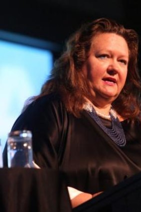 "Spend less time drinking or smoking and socialising, and more time working": Gina Rinehart. 