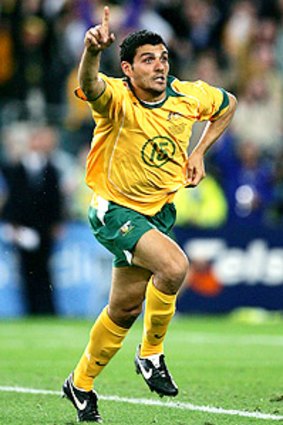 Right combination: John Aloisi was the matchwinner against Uruguay in 2005.