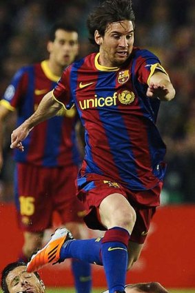 Ball magnet ... Lionel Messi.