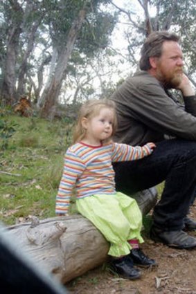 David Goodwin with one of his daughters.