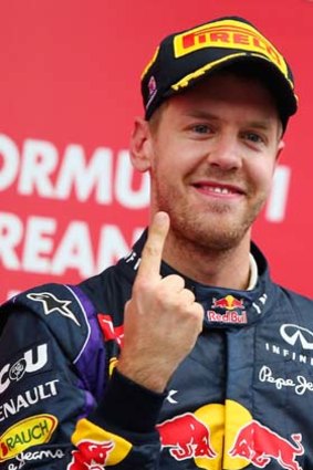 Three-times world champion: Sebastian Vettel of Germany.