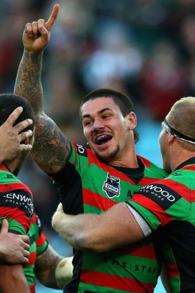 On the hop: Rabbitohs hooker Nathan Peats will join the Eels on a three-year deal.