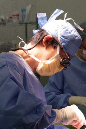 Surgeons operate on Ayan Mohamed at the Wesley Hospital.