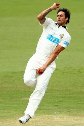 Called up: Mitchell Johnson has been named in the 14-man squad.