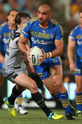 Respect: Eels forward Tim Mannah admires the way Will Hopoate handled his situation.