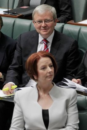 The Coalition made hay over continuing leadership tensions between Prime Minister Julia Gillard and Foreign Minister Kevin Rudd.