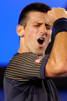 In the zone &#8230; Novak Djokovic.