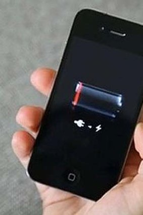 Feeling the drain ... free versions of apps can use 25 per cent more battery life than paid versions.