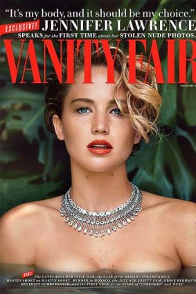 Lawrence on the cover of Vanity Fair.