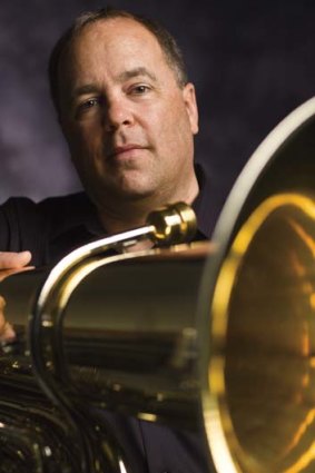 Tuba player &#8230; Illinois Professor Karl Kramer.