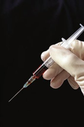 Fear factor ... half a million Australians have a needle phobia.