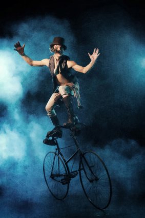 A publicity shot for the circus' <i>Steampowered</i> show.