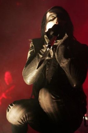 Controversial: Marilyn Manson on stage in Sydney in 2007.