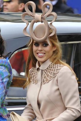 Princess Beatrice wearing the much-mocked hat.