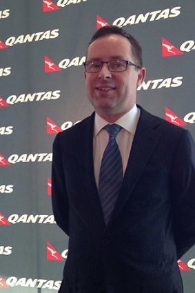 Qantas chief Alan Joyce's visit to Perth coincided with a strike by security contractors.
