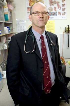 In support ... the AMA's Dr Steve Hambleton.