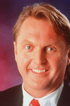 Brooks in his days as a Channel Seven presenter.