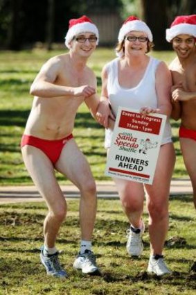 The 6500 Santa Speedo Shuffle fun run is on next weekend, with the donations going to Cystic Fibrosis.