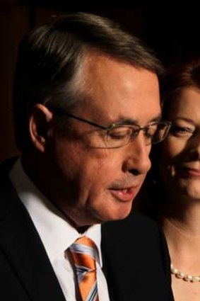 Mates: Prime Minister Julia Gillard and her deputy, Wayne Swan.