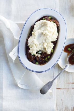 Slow-cooked beef stew with celeriac mash.