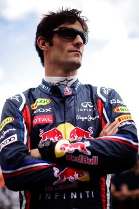 Red Bull Racing driver Mark Webber.