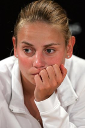 Jelena Dokic is distressed by the arrest of her father.
