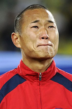 ''Finally, I had made the World Cup,'' said striker Jong Tae-Se of his tears before the match.