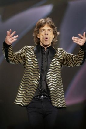 True performer: Mick Jagger singing in Sydney.