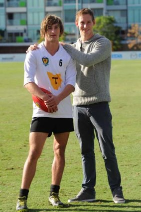 Zac Webster (left) with brother Jimmy.
