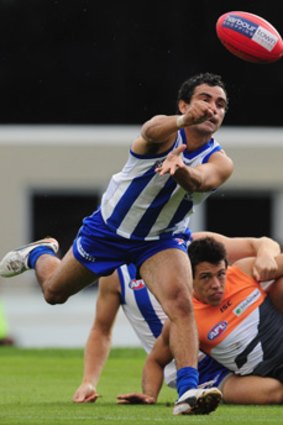 Outgunned... GWS received a flogging at the hands - and feet - of North Melbourne. On the same day, Gold Coast received a similar hiding, courtesy of St Kilda.