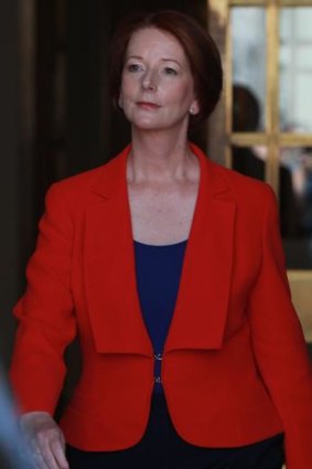 Selling the carbon tax: Prime Minister Julia Gillard.