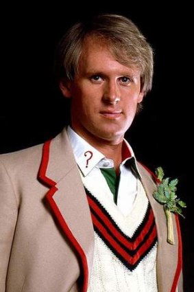 Peter Davison as Doctor Who.