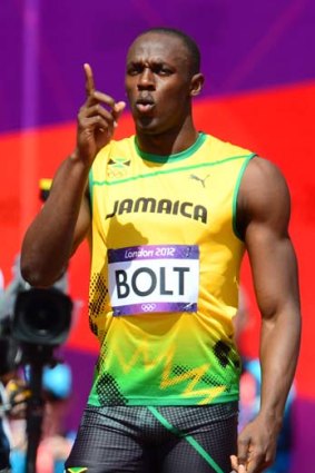 Jamaica's Usain Bolt makes his first appearance at the London Games.